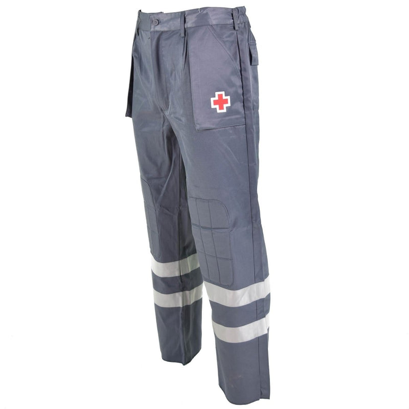 Original Spanish Redcross ambulance emergency pants hospital worker pleated front trousers all seasons