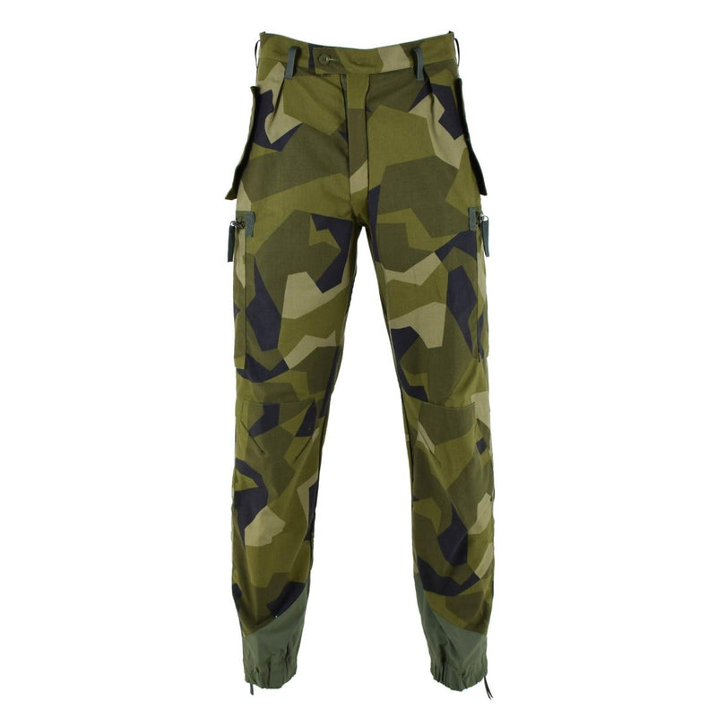 Original Swedish military M90 cargo style pants Splinter camouflage field trousers