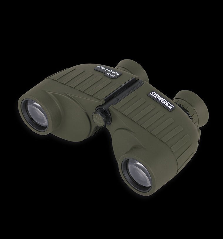 Steiner Binoculars Military Marine 10x25 Olive Rugged Auto Focus Hunting Optics floating prism system waterproof compact size