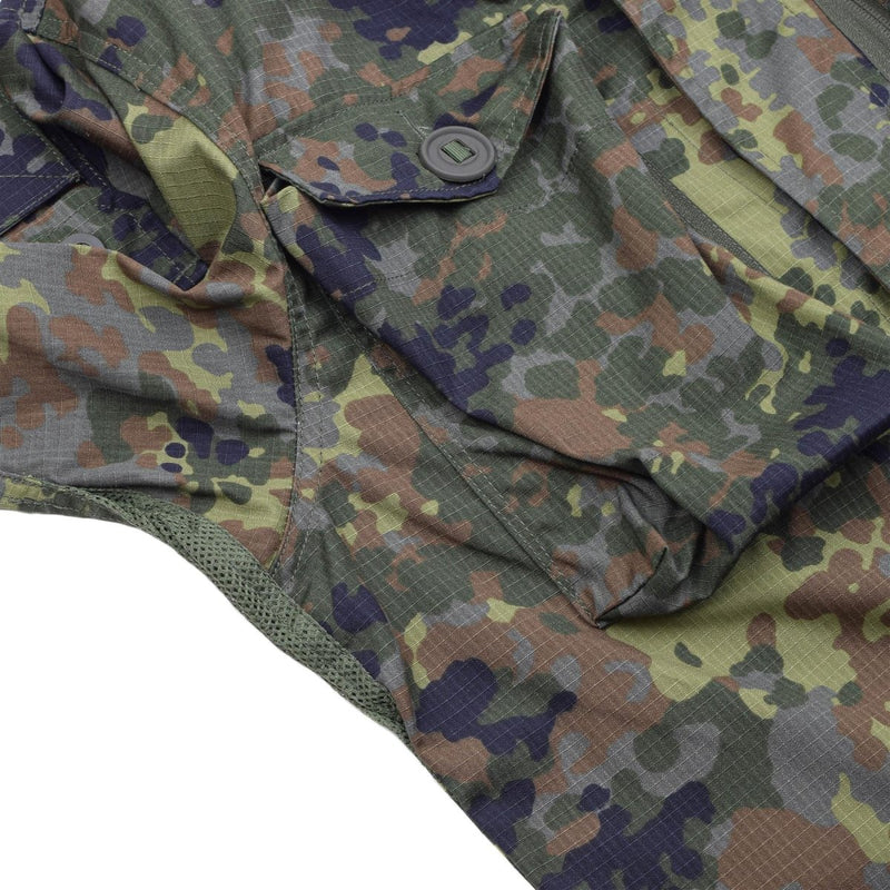 TACGEAR Brand German Military style field jacket commando troops flecktarn camo ventilation underarm